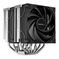 DeepCool AK620 Fan CPU Cooler, Universal Socket, Dual Powerful 120mm FDB PWM Black Fans, 1850RPM, 6 Heat Pipes, 260W Heat Dissipation Power, Unique Matrix Fin Design