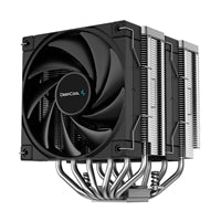 DeepCool AK620 Fan CPU Cooler, Universal Socket, Dual Powerful 120mm FDB PWM Black Fans, 1850RPM, 6 Heat Pipes, 260W Heat Dissipation Power, Unique Matrix Fin Design