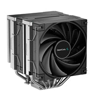 DeepCool AK620 Fan CPU Cooler, Universal Socket, Dual Powerful 120mm FDB PWM Black Fans, 1850RPM, 6 Heat Pipes, 260W Heat Dissipation Power, Unique Matrix Fin Design