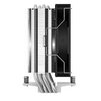 DeepCool AG400 Fan CPU Cooler, Universal Socket, High Efficiency 120mm PWM Cooling Black Fan, 2000RPM, 4 Heat Pipes, 220W Heat Dissipation Power, Unique Matrix Fin Design, Intel LGA 1700 Bracket Included