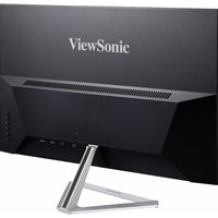 Viewsonic VX2776-SMH 27 Inch IPS Frameless Monitor, Full HD, 100Hz, 4ms, VGA, 2xHDMI, Int PSU, VESA, Chrome Stand, Speakers