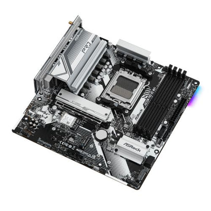 Asrock A620M PRO RS WIFI, AMD A620, AM5, Micro ATX, 4 DDR5, HDMI, DP, Wi-Fi 6E, GB LAN, PCIe4, RGB, 3x M.2