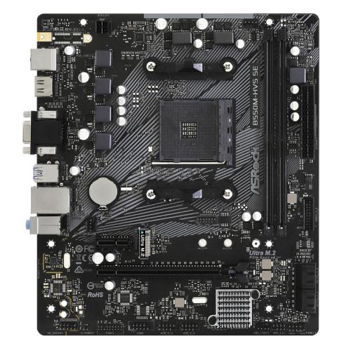 Asrock B550M-HVS SE, AMD B550, AM4, Micro ATX, 2 DDR4, VGA, HDMI, PCIe4, 1x M.2