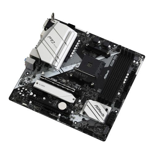 Asrock B550M PRO4, AMD B550, AM4, Micro ATX, 4 DDR4, VGA, HDMI, DP, XFire, PCIe4, M.2