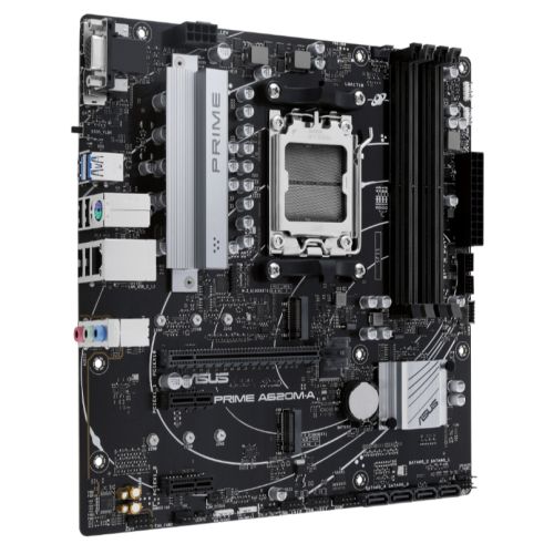 Asus PRIME A620M-A-CSM - Corporate Stable Model, AMD A620, AM5, Micro ATX, 4 DDR5, VGA, HDMI, DP, GB LAN, PCIe4, 2x M.2