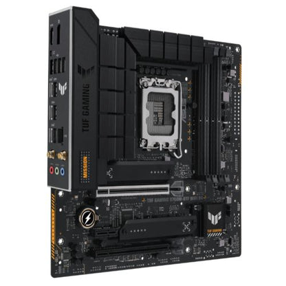 Asus TUF GAMING B760M-BTF WIFI D4, Intel B760, 1700, Micro ATX, 4 DDR4, HDMI, DP, Wi-Fi 6, 2.5G LAN, PCIe5, 3x M.2 *Requires a BTF Compatible Chassis*