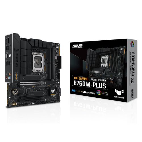 Asus TUF GAMING B760M-PLUS, Intel B760, 1700, Micro ATX, 4 DDR5, HDMI, DP, 2.5G LAN, PCIe5, 2x M.2