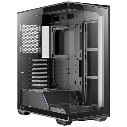 Antec C3 Gaming Case w/ Glass Side & Front, ATX, No Fans, Mesh Airflow, USB-C, Black