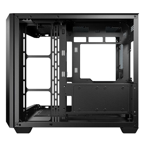 Antec C5 Dual Chamber Gaming Case w/ Glass Side & Front, ATX, No Fans, ARGB Strip, USB-C, Asus BTF Compatible, Black