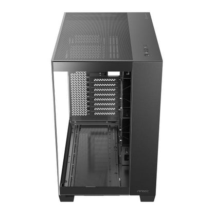 Antec C8 Gaming Case w/ Glass Side & Front, E-ATX, Dual Chamber, Mesh Panels, USB-C, Black