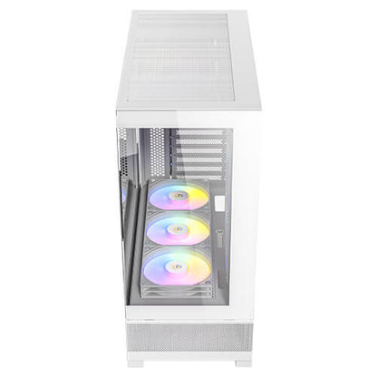 Antec CX700 RGB Elite Gaming Case w/ Glass Side & Front, ATX, 6x RGB Fans, LED Button, USB-C, White