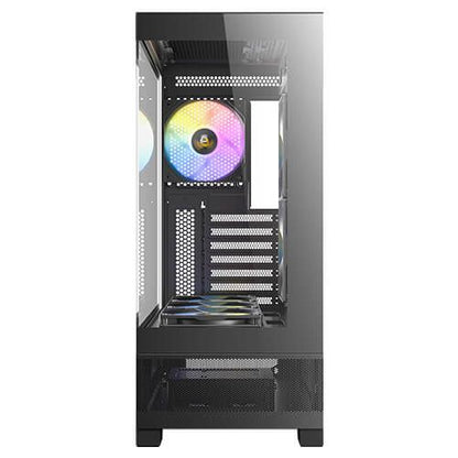 Antec CX700 RGB Elite Gaming Case w/ Glass Side & Front, ATX, 6x RGB Fans, LED Button, USB-C, Black