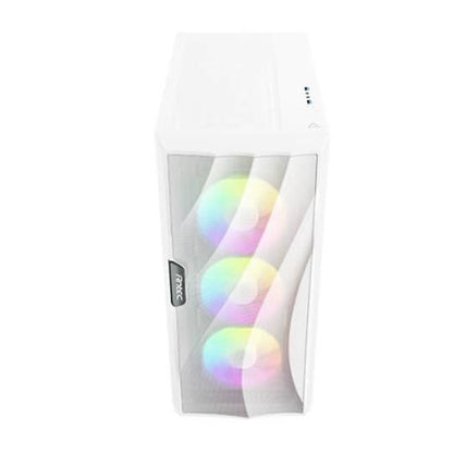 Antec DF700 FLUX RGB Gaming Case w/ Glass Window, ATX, 5 x Fans (3 Front ARGB), Advanced Ventilation, White