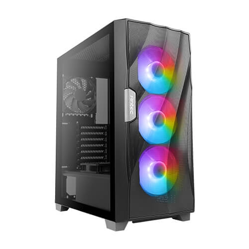 Antec DF700 FLUX RGB Gaming Case w/ Glass Window, ATX, 5 x Fans (3 Front ARGB), Advanced Ventilation