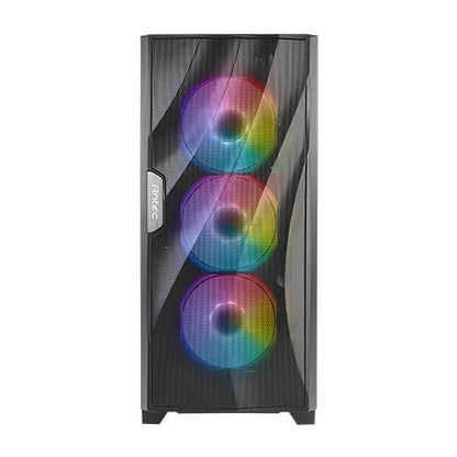 Antec DF700 FLUX RGB Gaming Case w/ Glass Window, ATX, 5 x Fans (3 Front ARGB), Advanced Ventilation