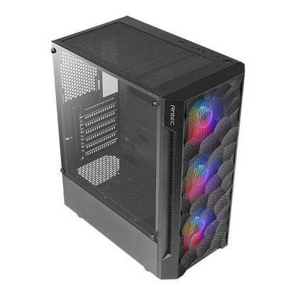 Antec NX260 Gaming Case w/ Glass Window, ATX, 3 Front ARGB Fans, LED Control Button, PSU Shroud