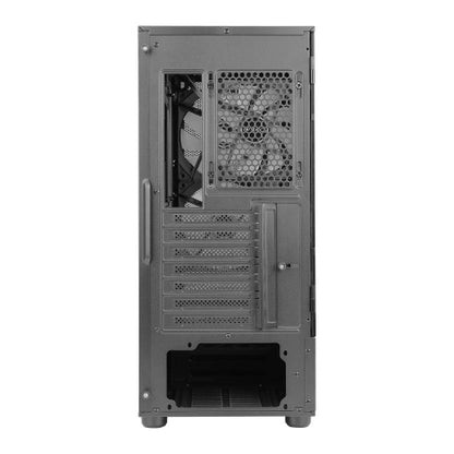 Antec NX410 Gaming Case w/ Glass Window, ATX, 3 x ARGB Fans, LED Control Button, Mesh Front, Black