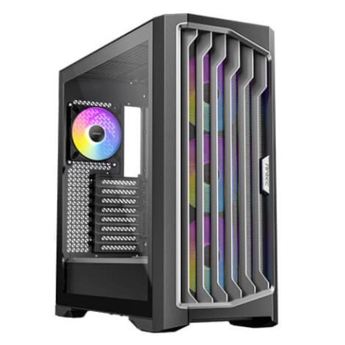 Antec Performance 1 FT ARGB Gaming Case w/ Glass Side, E-ATX, 4 ARGB Fans & Hub, CPU/GPU Temp Display, iUnity Monitoring Software, USB-C, Black