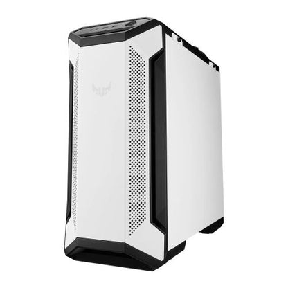 Asus TUF Gaming GT501 White Gaming Case w/ Window, E-ATX, Tempered Smoked Glass, 3 x 12cm RGB Fans, Carry Handles