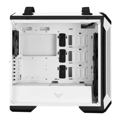 Asus TUF Gaming GT501 White Gaming Case w/ Window, E-ATX, Tempered Smoked Glass, 3 x 12cm RGB Fans, Carry Handles