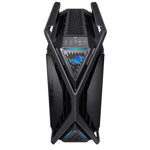 Asus ROG Hyperion GR701 BTF Gaming Case w/ Glass Windows, E-ATX, 4 Fans, Dual 420mm Radiator Support, USB-C (60W FC), Fan Hub & Lighting Panel, Advanced BTF Design, Black