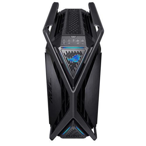 Asus ROG Hyperion GR701 Gaming Case w/ Glass Windows, E-ATX, 4x 14cm Fans, Dual 420mm Radiator Support, USB-C (60W FC), Fan Hub & Lighting Panel, Black