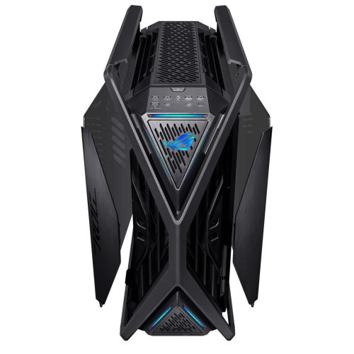 Asus ROG Hyperion GR701 Gaming Case w/ Glass Windows, E-ATX, 4x 14cm Fans, Dual 420mm Radiator Support, USB-C (60W FC), Fan Hub & Lighting Panel, Black