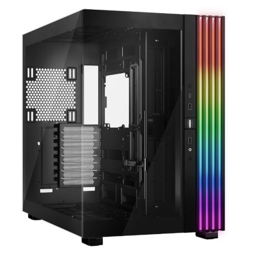 Be Quiet! Light Base 900 DX ARGB Gaming Case w/ Glass Front & Side, E-ATX, Invertible, 3M ARGB Strip & Controller, USB-C, Asus BTF Compatible, Black