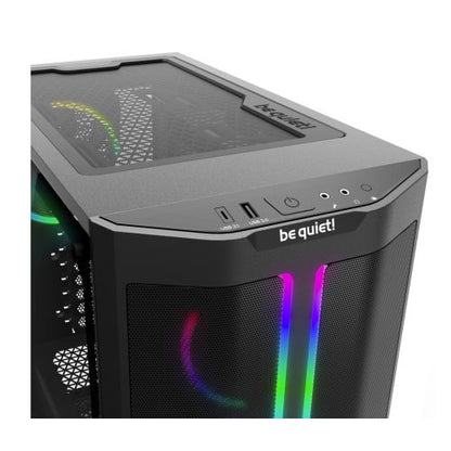 Be Quiet! Pure Base 500 FX Gaming Case w/ Glass Window, ATX, 4 ARGB Fans, ARGB PWM Hub, LED Control Button, USB-C