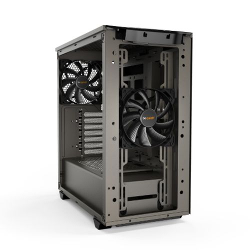 Be Quiet! Pure Base 500 Gaming Case w/ Window, ATX, 2 x Pure Wings 2 Fans, PSU Shroud, Metallic Grey