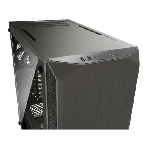 Be Quiet! Pure Base 500 Gaming Case w/ Window, ATX, 2 x Pure Wings 2 Fans, PSU Shroud, Metallic Grey