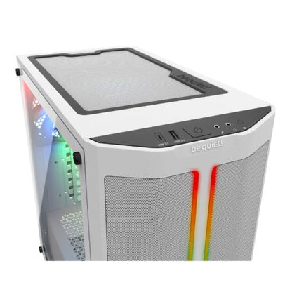 Be Quiet! Pure Base 500DX Gaming Case w/ Glass Window, ATX, 3 x Pure Wings 2 Fans, ARGB Front Lighting, USB-C, White