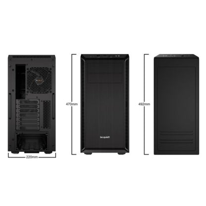 Be Quiet! Pure Base 600 Gaming Case, ATX, 2 x Pure Wings 2 Fans, Black