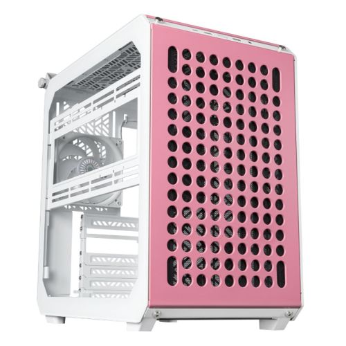 Cooler Master Qube 500 Flatpack Macaron Edition Modular Case w/ Glass Side, E-ATX, ARGB Fan, Highly Customisable, Multi-Colour Panels