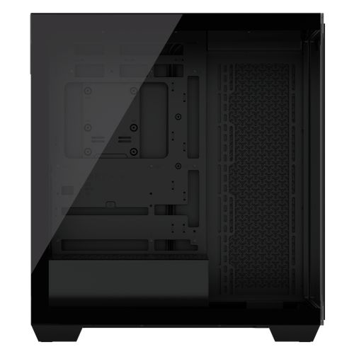 Corsair 3500X Gaming Case w/ Glass Side & Front, E-ATX, No Fans, USB-C, Asus BTF Compatible, Black