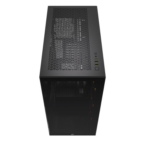 Corsair iCUE LINK 3500X RGB Gaming Case w/ Glass Side & Front, E-ATX, 3x RGB Fans & iCUE LINK Hub, USB-C, Asus BTF Compatible, Black