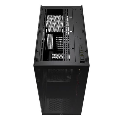 Corsair 3500X ARGB Gaming Case w/ Glass Side & Front, E-ATX, 3x ARGB Fans, USB-C, Asus BTF Compatible, Black