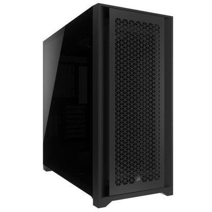 Corsair 5000D CORE Airflow Gaming Case w/ Glass Window, E-ATX, No Fans, High-Airflow Front Panel, USB-C, Black