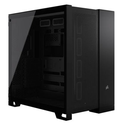 Corsair 6500D Airflow Dual Chamber Gaming Case w/ Glass Window, ATX, Fully Mesh Panelling, USB-C, Asus BTF Compatible, Black