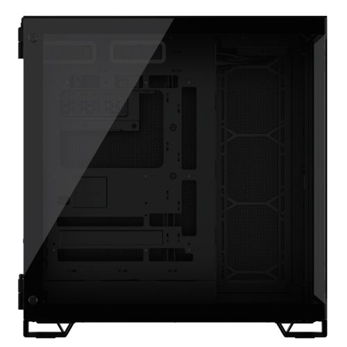 Corsair 6500X Dual Chamber Gaming Case w/ Glass Side & Front, ATX, Mesh Panels, USB-C, Asus BTF Compatible, Black