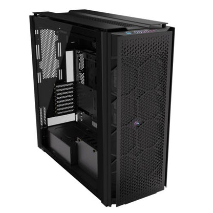 Corsair iCUE LINK 9000D RGB Airflow Gaming Case w/ Glass Side, E-ATX, Dual System, Up to 18 Fans, InfiniRail Fan Mounting, iCUE LINK Hub, USB-C,  Asus BTF Compatible, Black