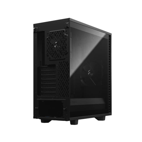 Fractal Design Define 7 Compact (Light TG) Gaming Case w/ Light Tint Glass Window, ATX, 2 Fans, Sound Dampening, Ventilated PSU Shroud, USB-C