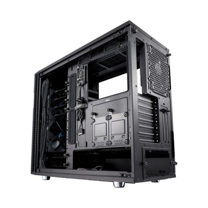 Fractal Design Define R6 (Black TG) Gaming Case w/ Clear Glass Window, E-ATX, Modular Design, 3 Fans, Fan Hub, Sound Dampening