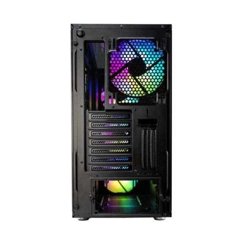 Fractal Design Define S2 Vision RGB Gaming Case w/ Dark Tint Glass Windows, E-ATX, ARGB Strip, 4 ARGB Fans, RGB Controller, Fan Hub, USB-C