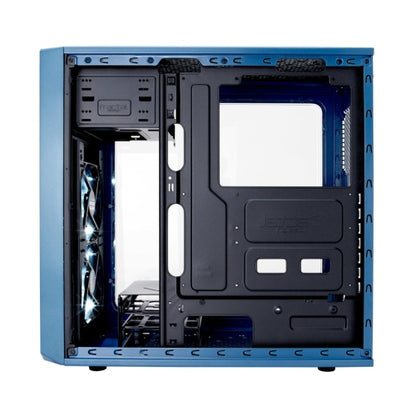 Fractal Design Focus G (Petrol Blue) Gaming Case w/ Clear Window, ATX, 2 White LED Fans, Kensington Bracket, Filtered Front, Top & Base Air Intakes