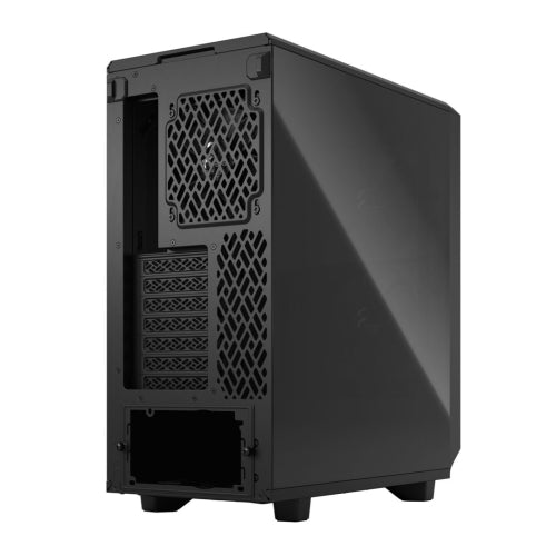 Fractal Design Meshify 2 Compact (Black TG) Gaming Case w/ Dark Tint Glass Window, ATX, Angular Mesh Front, 3 Fans, Detachable Front Filter, USB-C