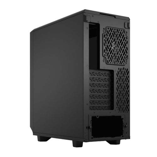 Fractal Design Meshify 2 Compact (Black TG) Gaming Case w/ Dark Tint Glass Window, ATX, Angular Mesh Front, 3 Fans, Detachable Front Filter, USB-C