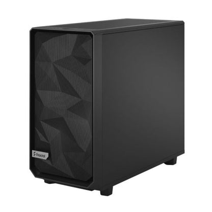 Fractal Design Meshify 2 (Black Solid) Gaming Case, E-ATX, Angular Mesh Front, 3 Fans, Fan Hub, Detachable Front Filter, USB-C