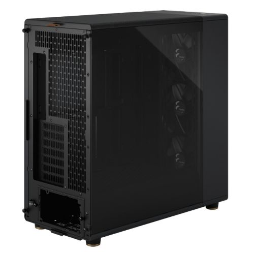 Fractal Design North XL Charcoal Black (TG Dark) Case w/ Dark Tint Glass Window, E-ATX, 3 PWM Fans, USB-C, Walnut Front