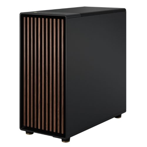 Fractal Design North XL Charcoal Black (TG Dark) Case w/ Dark Tint Glass Window, E-ATX, 3 PWM Fans, USB-C, Walnut Front